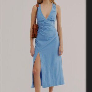 Free People Blue Midi Dress